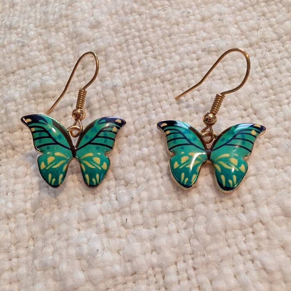 2 pairs butterfly earrings - Picture 2 of 3